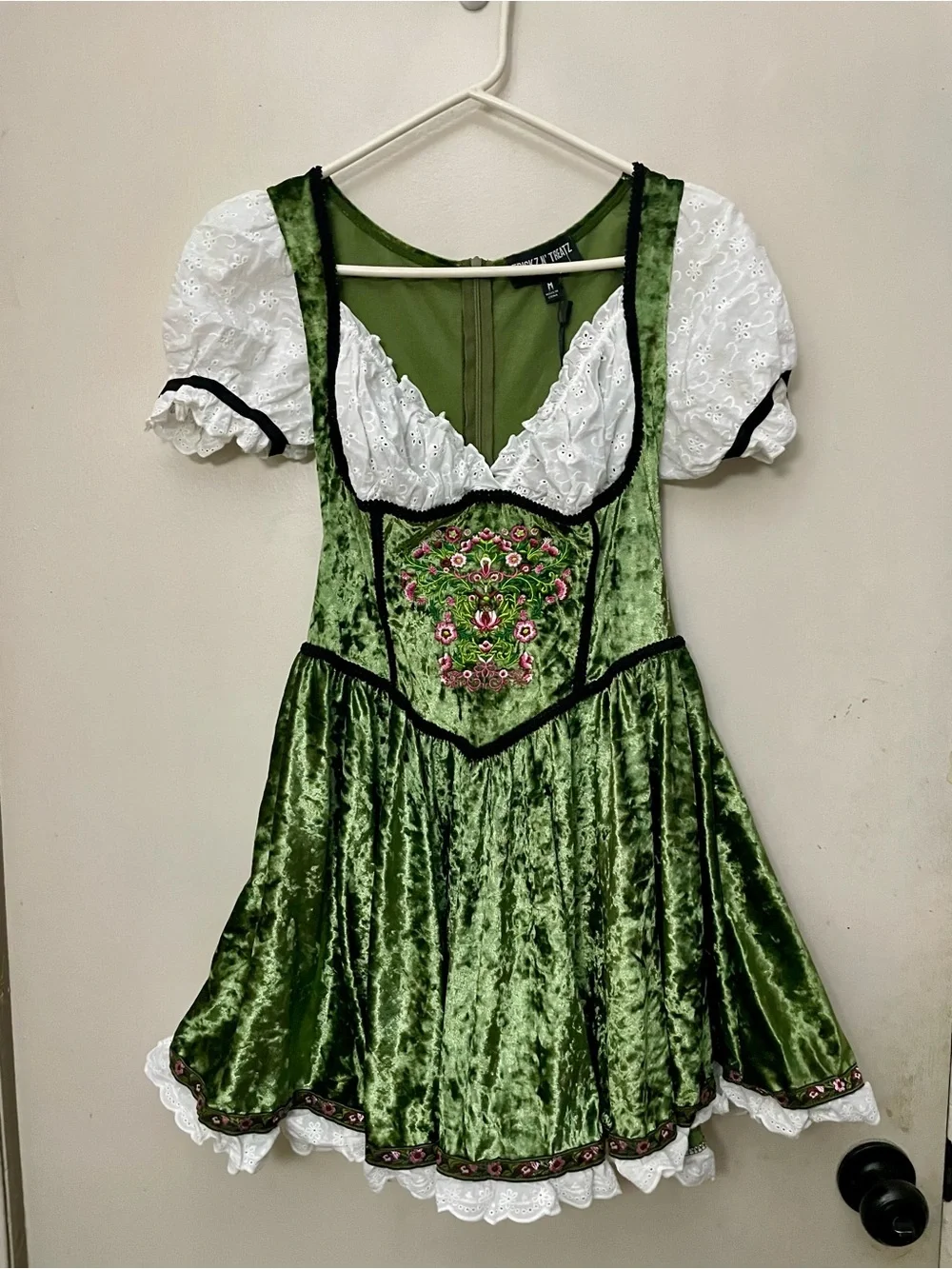 green dress dolls kill Dolls Kill X Strawberry Shortcake Gingham Strawberry Print Mini Dress main image 1